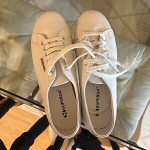 Superga 2790 Napa in White Leather